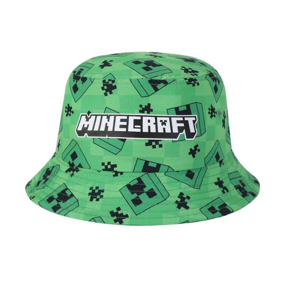 Minecraft Creeper Character Bucket Hat / Green